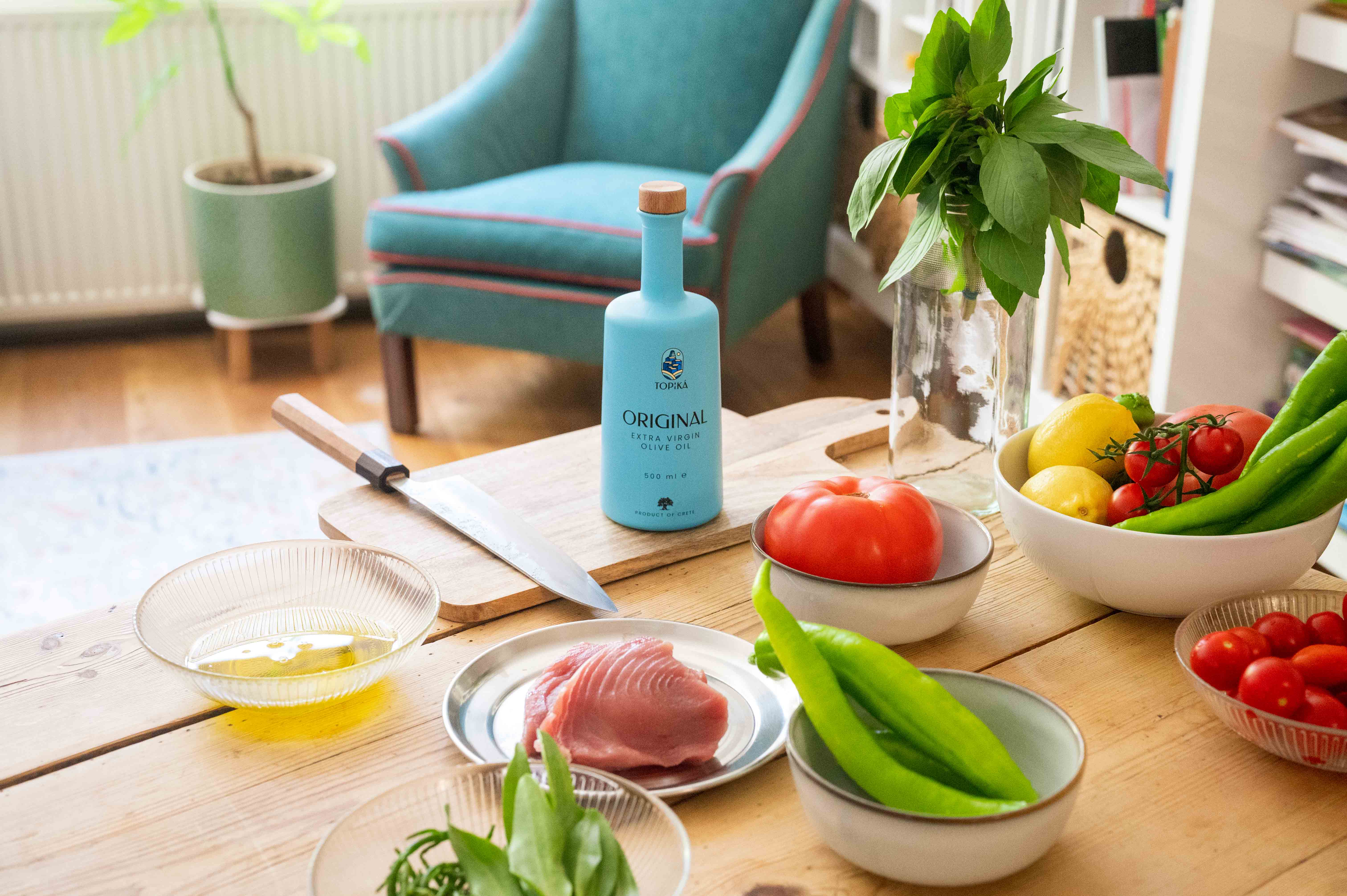 Image of Tonijntartaar met citroenrasp en zeekraal