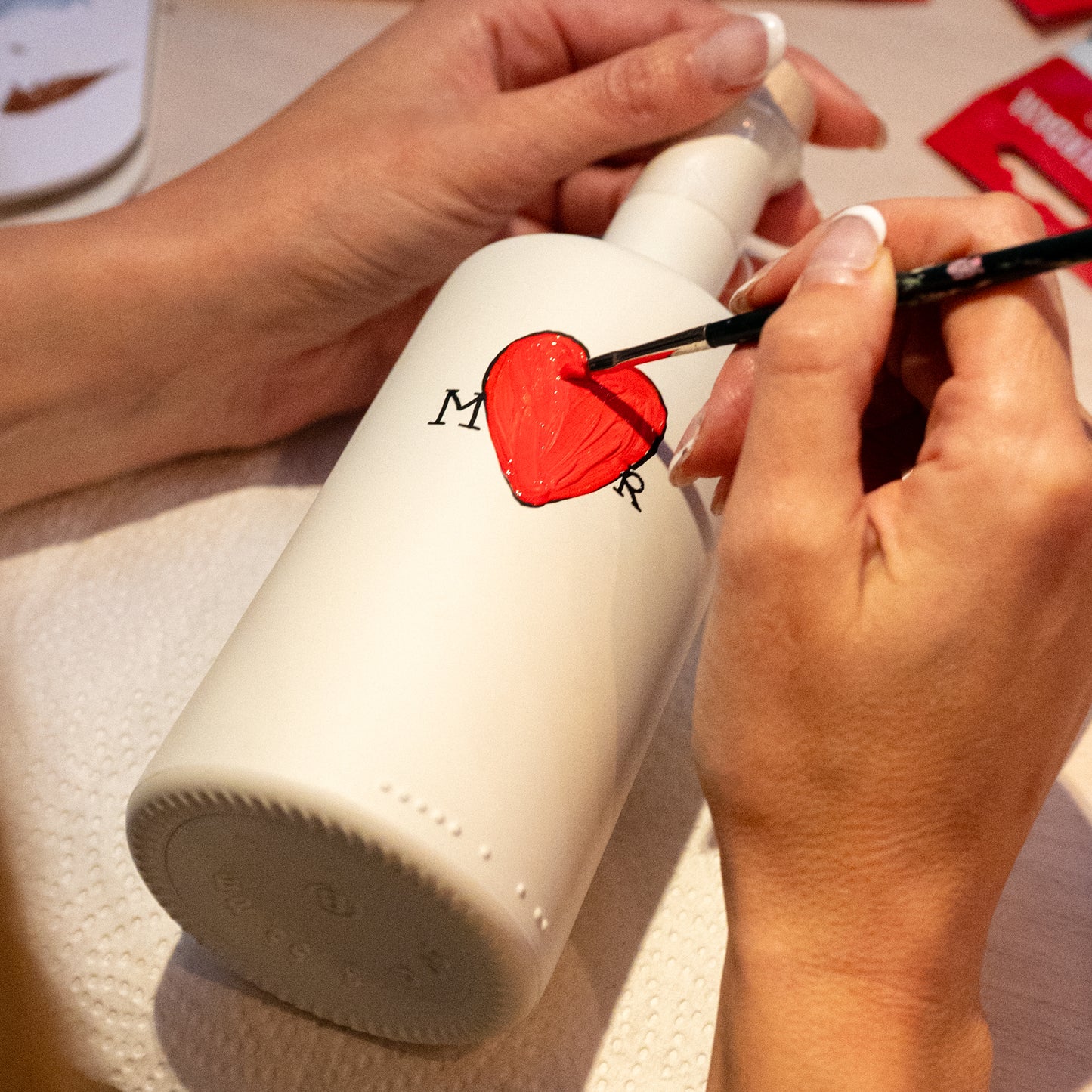 Hand painted TOPIKÁ Bottle 